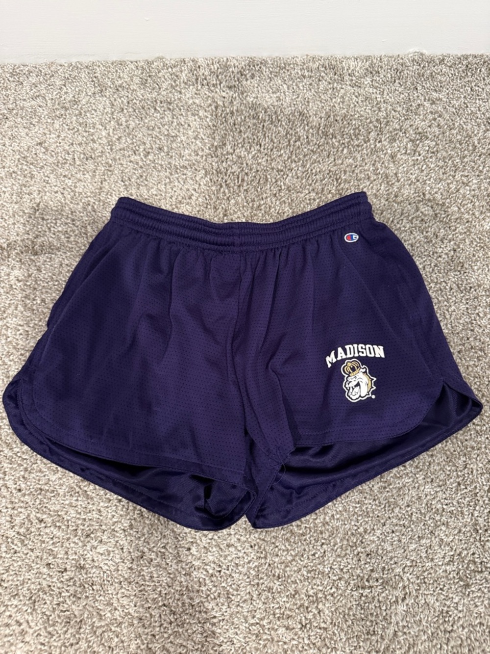 Champion Women's Purple JMU Madison Mesh Athletic Shorts